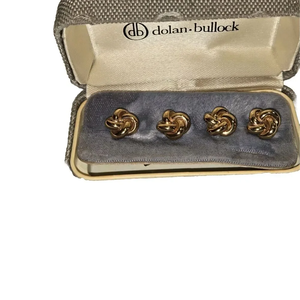 Vintage Dolan Bullock DB 1/20 14K GF Gold Filled Knot Cufflinks Cuff Links